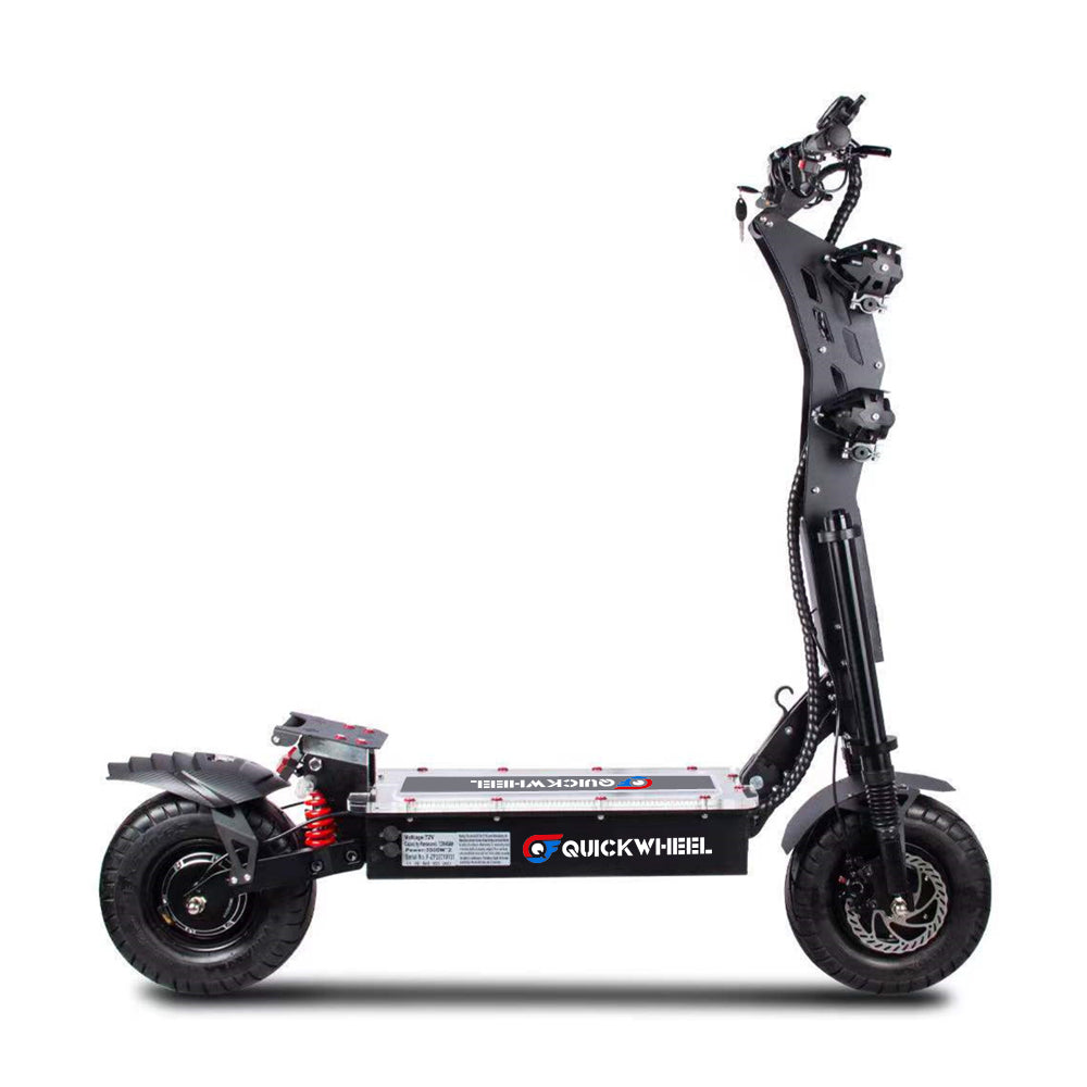 Quickwheel Viper 8000W 72V 100KM/H Speed 110km Range Dual Motor Electric Scooter