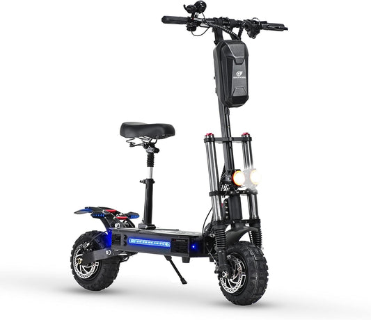 Quickwheel Explorer Dual Motor 6000W Folding 85km/h Speed 100km Range Electric Scooter