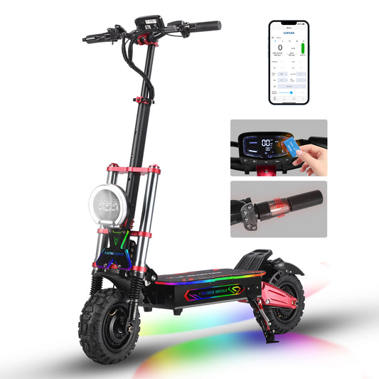 Quickwheel Explorer GT 6000W 38,4AH 85KM/H(62Mile/h) Speed 100KM Range Dual Motor Electric Scooter BOYUEDA S5